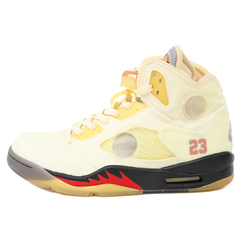 ×OFF-WHITE AIR JORDAN 5 RETRO SP SAIL DH8565-100 オフホワイト エアジョーダン5