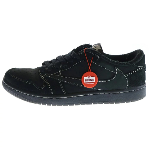 ×TRAVIS SCOTT AIR JORDAN 1 LOW OG SP BLACK PHANTOM トラヴィススコット エアジョーダン1 ブラック ファントム ローカットスニーカー DM7866-001