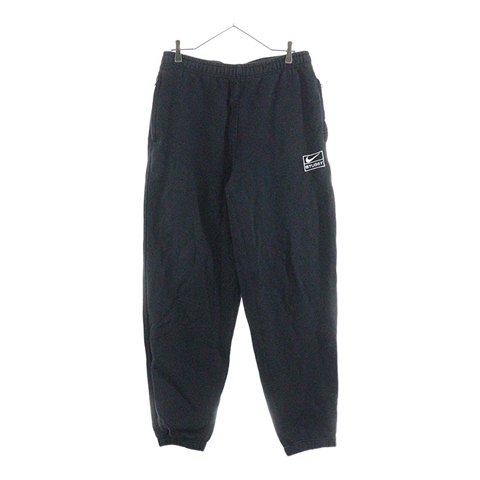 ×STUSSY NRG FLEECE PANT DN4030-010 ステューシー ロゴ刺繍 フリーススウェットパンツ